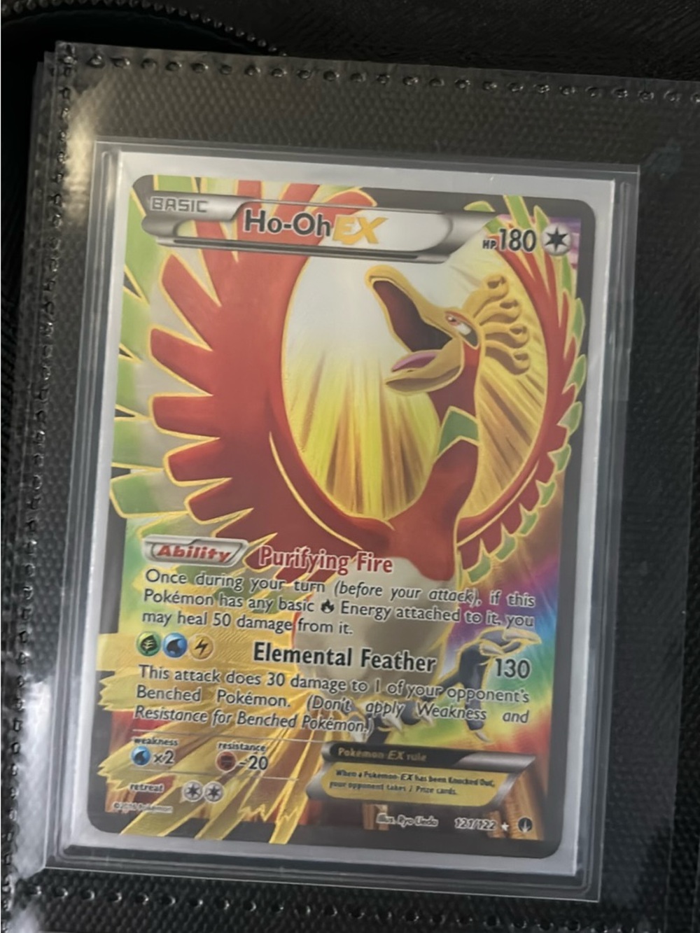 Ho-Oh ex Trading Card - Red & Gold